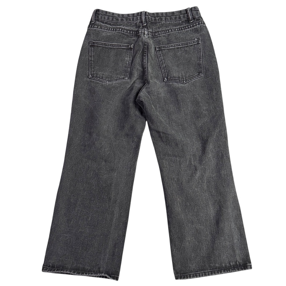 Princess Polly Hammer Wide Leg Baggy Distressed Black Jeans Women’s 8 - Picture 2 of 14